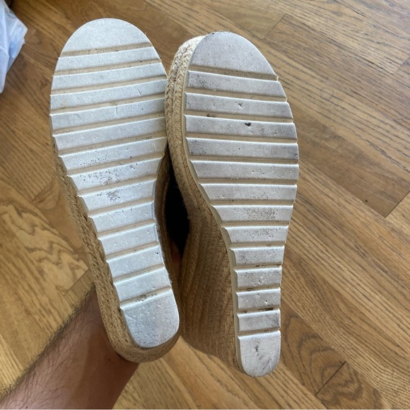 TOMS Monica Mule Espadrille Wedge Platform Sandals Black Size 9.5 - Picture 13 of 14